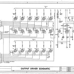 Schematic Diagram - CSIRAC Computer, 'Output Driver Schematic', C23914, 11 November 1954
