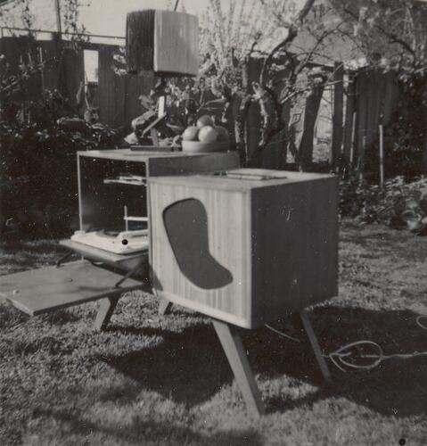 Digital Photograph - New Radiogram, Bought Before Wedding, Kew, 1955