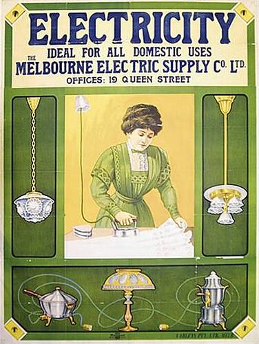 Poster - Electricity, c.1910