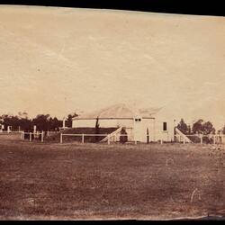 Stereograph - Erection of Great Melbourne Telescope, 1869