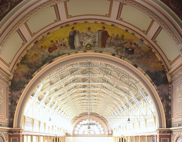 Lunette 'Government', detail of Interior Following Restoration, Royal Exhibition Building, Melbourne, Victoria, 2001