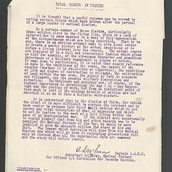 Diary - World War I, 13th Australian Field Ambulance, 1916-1919