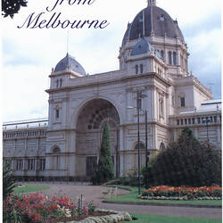 Postcard - Dome & Southern Facade, Royal Exhibition Building, Biscay Greetings, Melbourne, post 1971