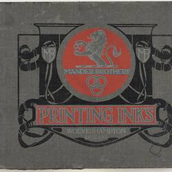 Book - Price List of Printing Inks, Mander Brothers, circa 1925