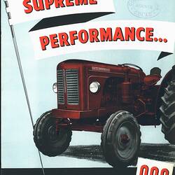 Descriptive Leaflet - David Brown 900 Tractor, 1957