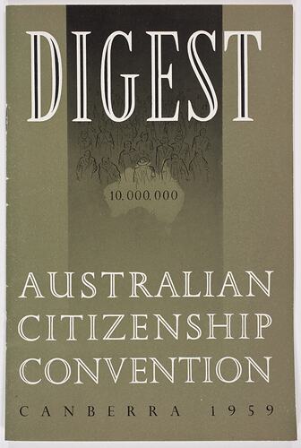 Booklet - Digest, Australian Citizenship Convention 1959