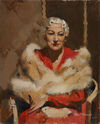 Painting - Lili Sigalas, by Rollo Thompson, Oil, 1955-56