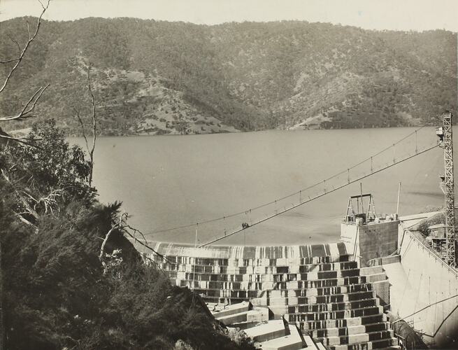 Photograph - State Rivers & Water Supply Commission, Sugarloaf Reservoir, Eildon, Victoria, 1915-1920