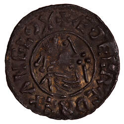 Coin - Penny, Aethelred II, England, 985-991 (Obverse)