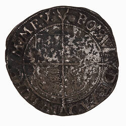 Coin - Shilling, Elizabeth I, England, Great Britain, 1592-1595 (Reverse)
