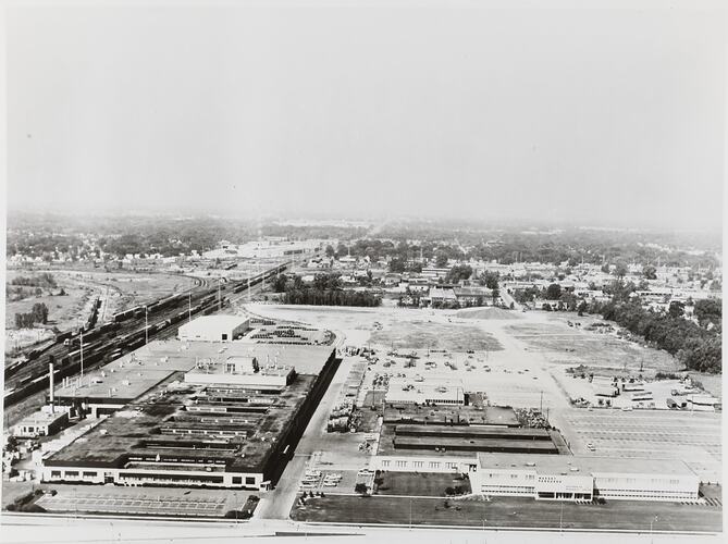 Photograph - Massey Ferguson, 'Detroit Tractor Plant Location-Aerial', Detroit, Michigan, USA, 1960s