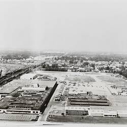 Photograph - Massey Ferguson, 'Detroit Tractor Plant Location-Aerial', Detroit, Michigan, USA, 1960s