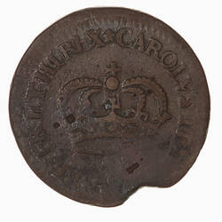 Pattern Coin - Farthing, Charles II, Great Britain, 1660-1685 (Obverse)