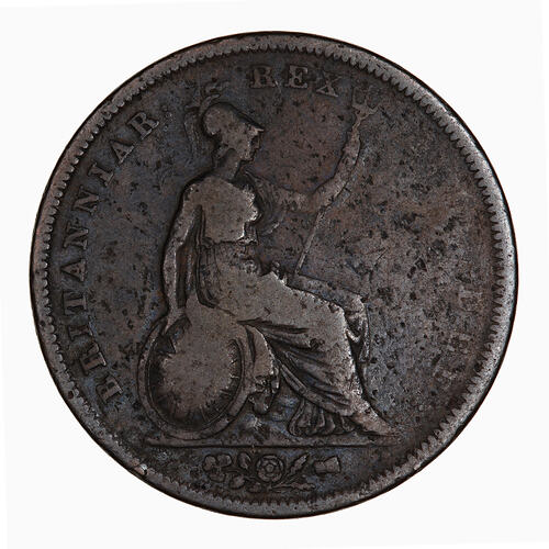 Coin - Penny, George IV, Great Britain, 1827