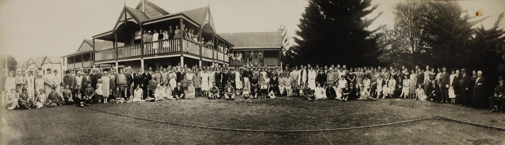 Photograph - Group Portrait, Carinya Guest House, Lorne, Victoria, circa 1930s