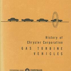 Descriptive Booklet - Chrysler Corporation, Gas Turbine Vehicles, 1964