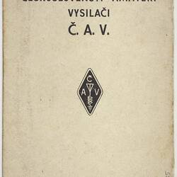 Membership Card - 'Ceskoslovensti Amateri Vysilaci' (CAV), Radio Club