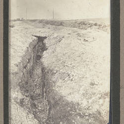 Photograph - Captured German Trench on a Somme Battlefield, France, Sergeant John Lord, World War I, 1916