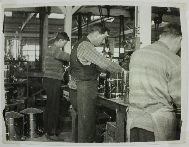 Photograph - Hecla Electrics Pty Ltd, Workers Assembling Water Heaters, circa 1920