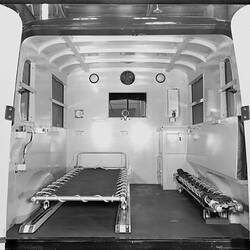 Negative - International Harvester, D2 Motor Ambulance Interior, (Presentation), RAAF, 1940