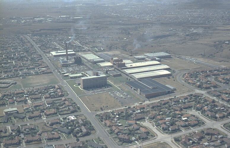 egative -  Kodak Australasia Pty Ltd, Aerial View of the Kodak Factory Complex, Coburg, 1965