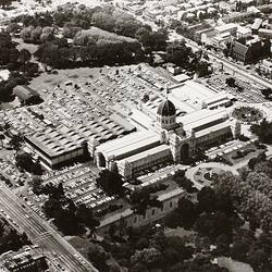 Photograph - Aerial View of the Exhibition Building from South West, Melbourne, 1973