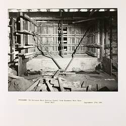 Photograph - Programme '84, Main Service Tunnel, Great Hall, Basement, Royal Exhibition Buildings, 17 Sep 1984