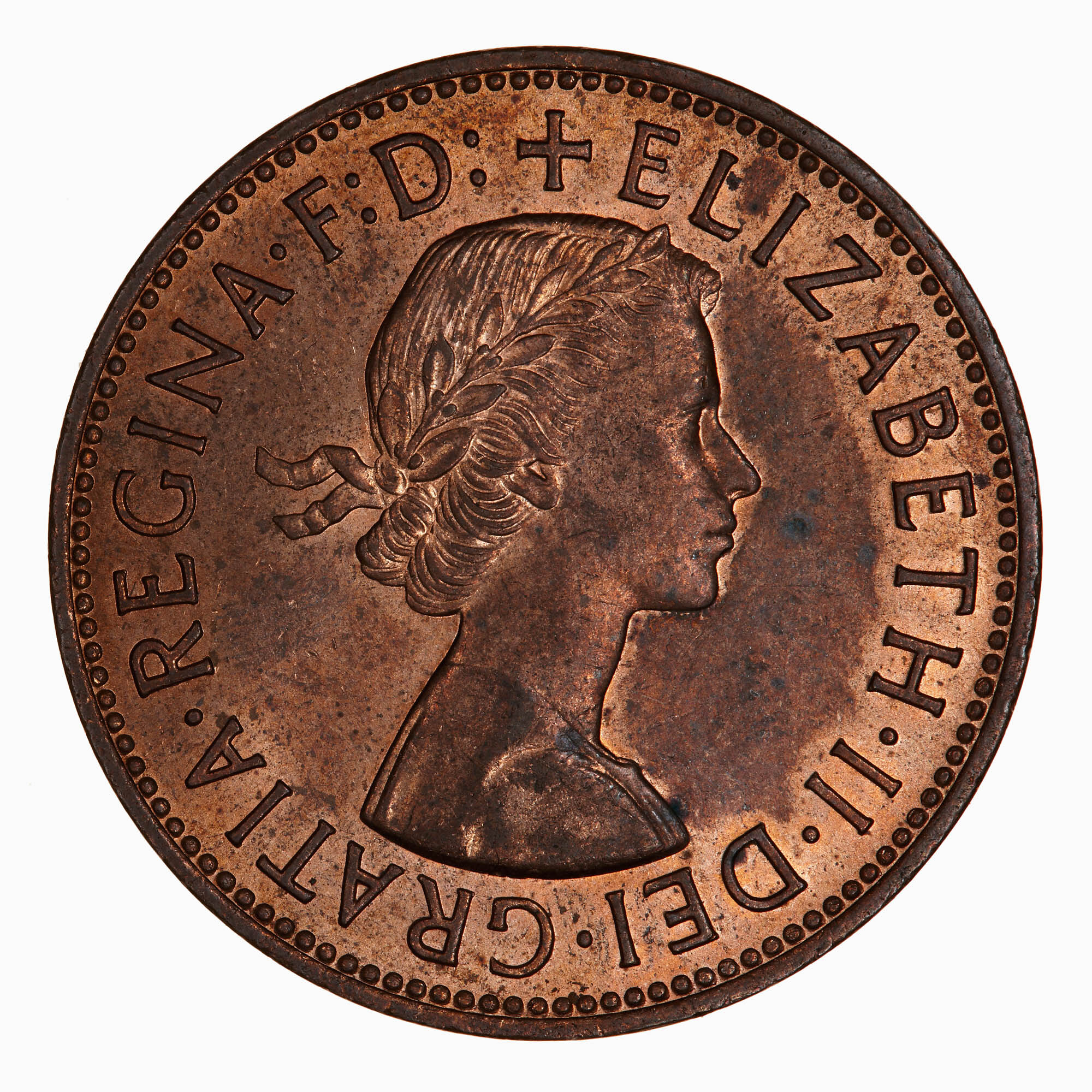 Coin - Penny, Elizabeth II, Great Britain, 1962