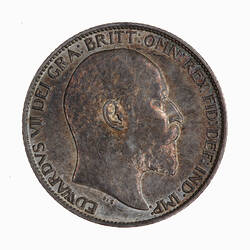 Coin - Sixpence, Edward VII, Great Britain, 1902 (Obverse)