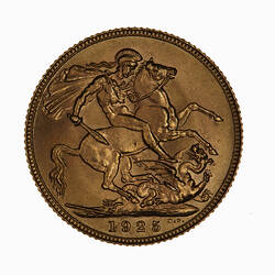 Coin - Sovereign, George V, Great Britain, 1925 (Reverse)