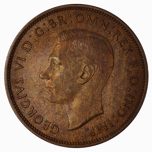 Proof Coin - Penny, George VI, Great Britain, 1944 (Obverse)