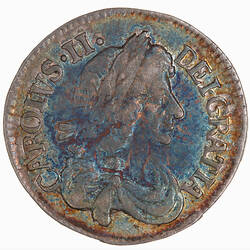 Coin - Threepence, Charles II, Great Britain, 1679 (Reverse)