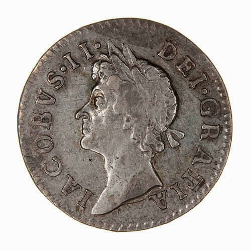 Coin - Groat, James II, Great Britain, 1686 (Obverse)