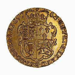 Coin - Quarter-Guinea, George III, Great Britain, 1762 (Reverse)