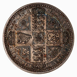 Pattern Coin - Florin, Queen Victoria, Great Britain, 1848 (Reverse)