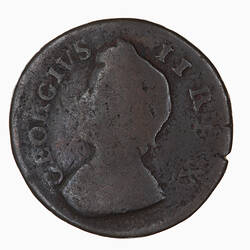 Coin - Farthing, George II, Great Britain, 1736 (Obverse)