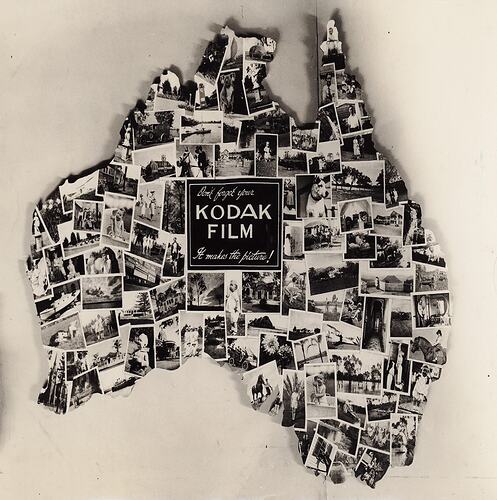 Photograph - Kodak, Map of Australia