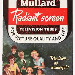 Booklet - `Good Sets Fit', Mullard Radiant Screen Television Tubes, 1956