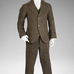 Suit - I Sato, Brown Tweed, Early 1900s