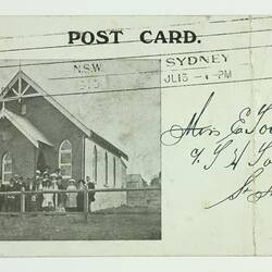 Post Card - Church of Christ, Albert Street, Hornsby, New South Wales, circa 1913