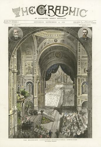Newspaper Cutting - 'The Opening Ceremony', The Graphic, London, 14 Sep 1888