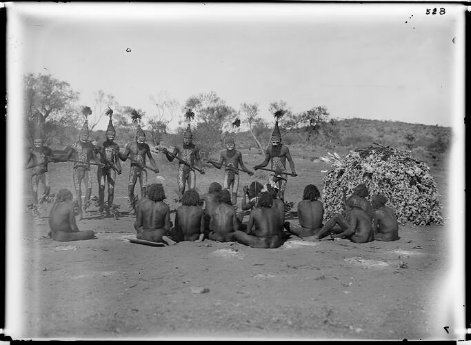 Arrernte corroboree, Alice Springs, Central Australia, 1901