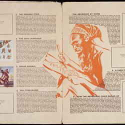 Booklet - 'Aboriginal Tribes & Customs', Sanitarium Children's Library Vol. 4, Sanitarium Health Food Co, circa 1940s