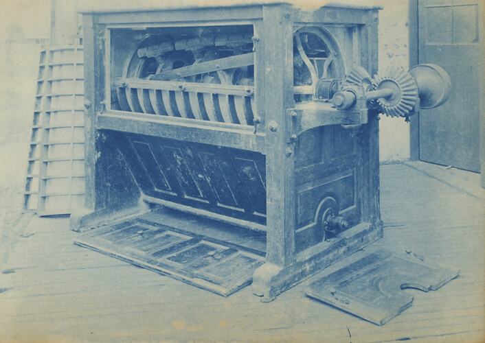 Photograph - Schumacher Mill Furnishing Works, Sifting Machine, Port Melbourne, Victoria, circa 1930s