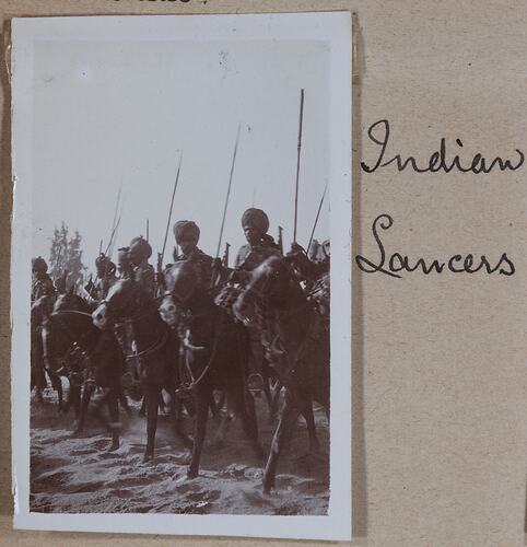 'Indian Lancers', Egypt, Captain Edward Albert McKenna, World War I, 1914-1915