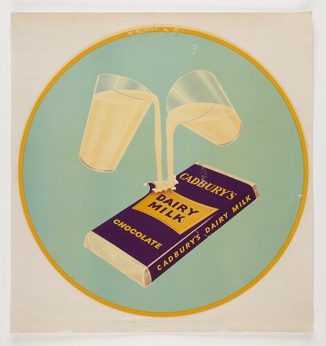 Transfer - Cadbury Dairy Milk Chocolate, circa 1965