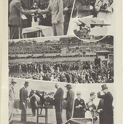 Page from "The Star" newspaper commemorating Duke of Gloucester visit.