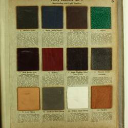 Leather Specimen Book - Pfister & Vogel, Milwaukee, Wisconsin, 1917