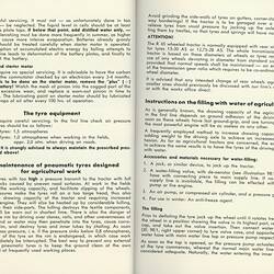 Instruction Booklet, Hanomag R45 Tractor
