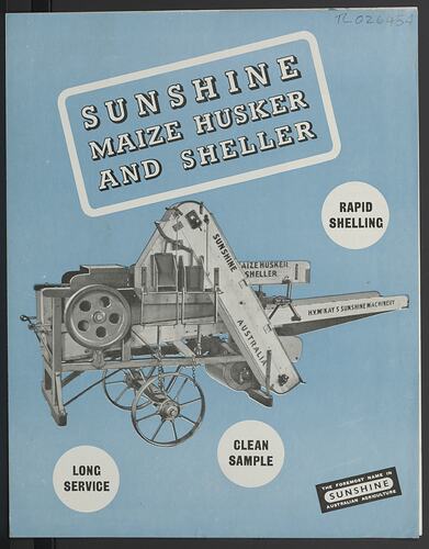 Publicity Leaflet - H.V. McKay Massey Harris, 'Maize Husker & Sheller', 1953